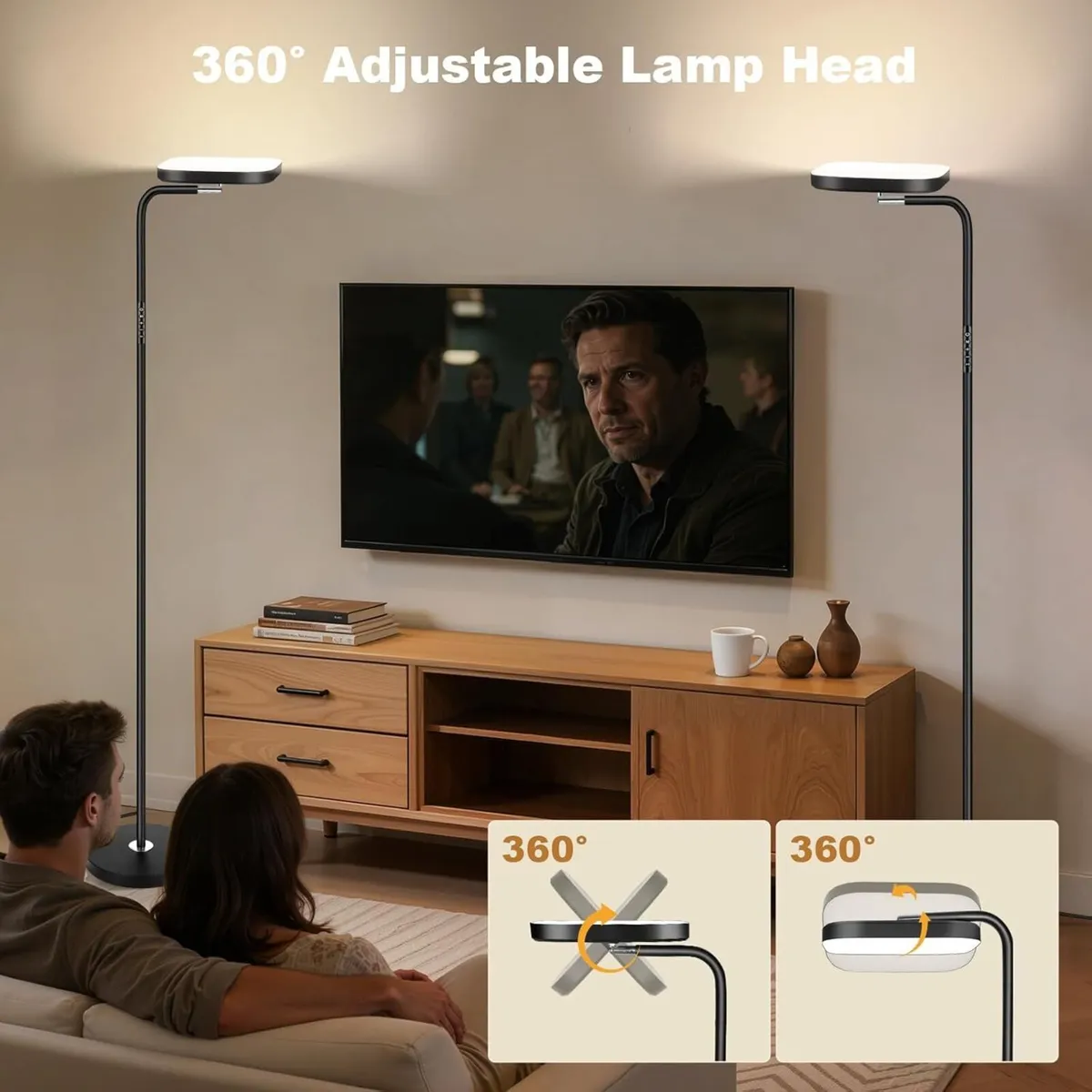 LED Floor Lamp 36W Uplighter Standing Light with - Image 4