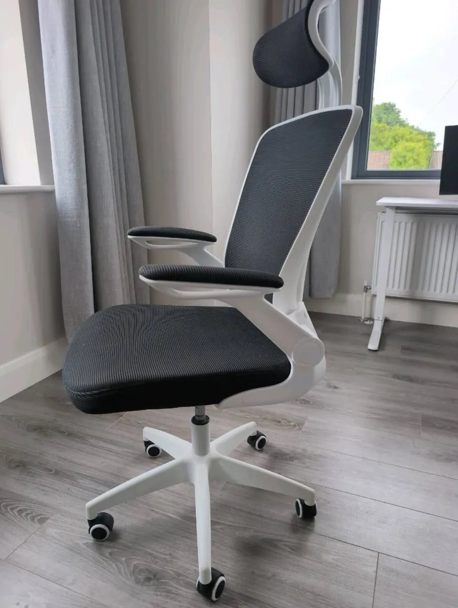 Ergonomic Office Chair White - Image 2