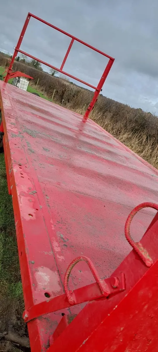20ft Bale Trailer and Hay Bob Rake - Image 3