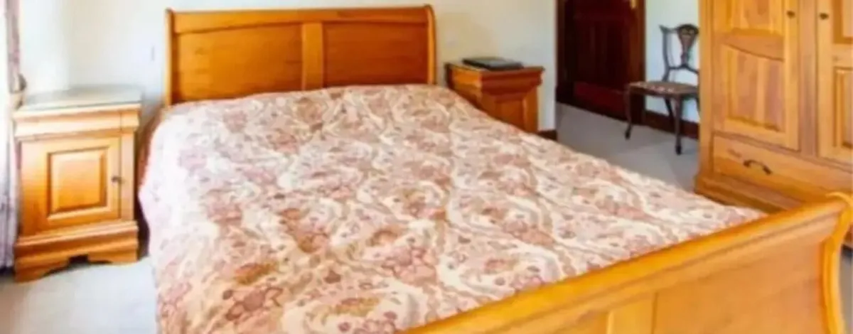 Solid Oak Double Bed, excellent condition