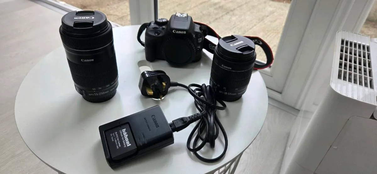 Canon EOS 100D with EFS 18-55 IS STM & EFS 55-250 - Image 1