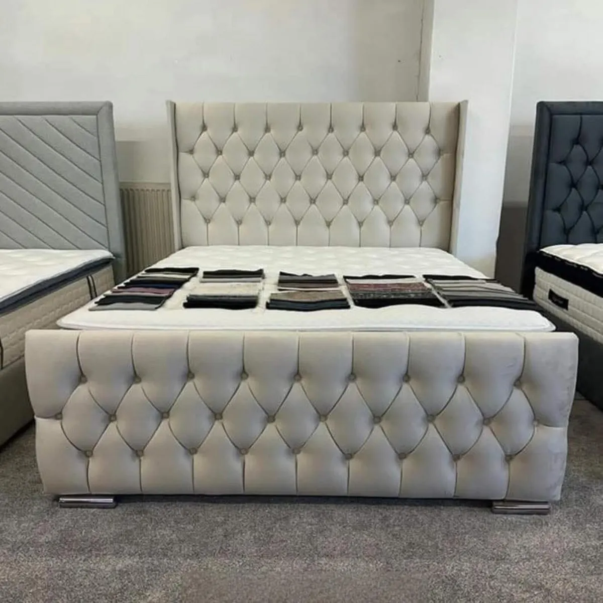Hilton Chesterfield Bed Frame With Mattress Opt - Image 1