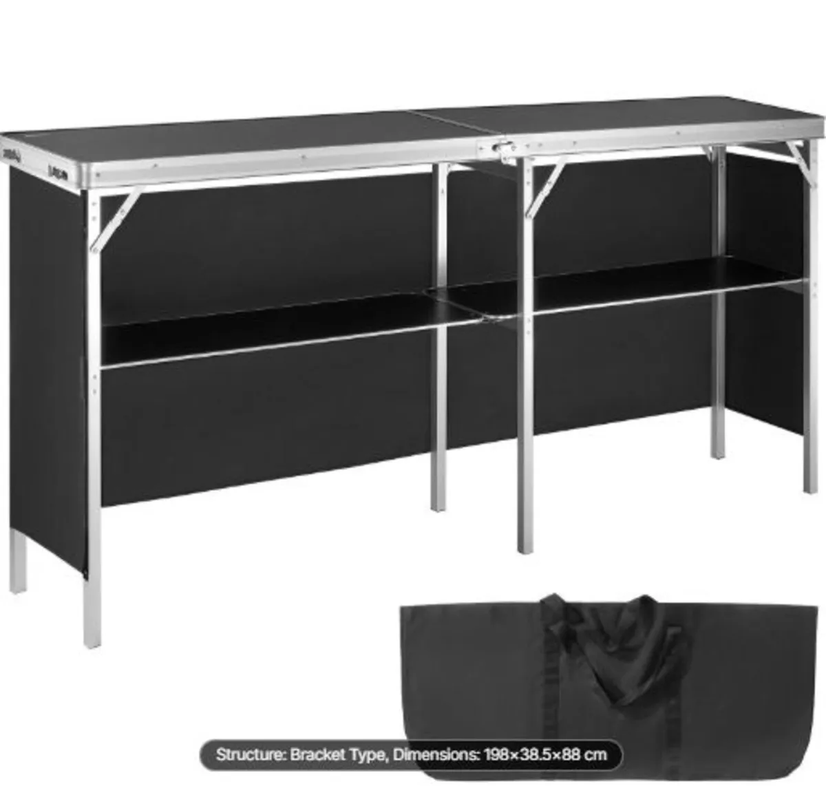 Portable Tradeshow Podium Table,1980x 385 x 880 mm - Image 1