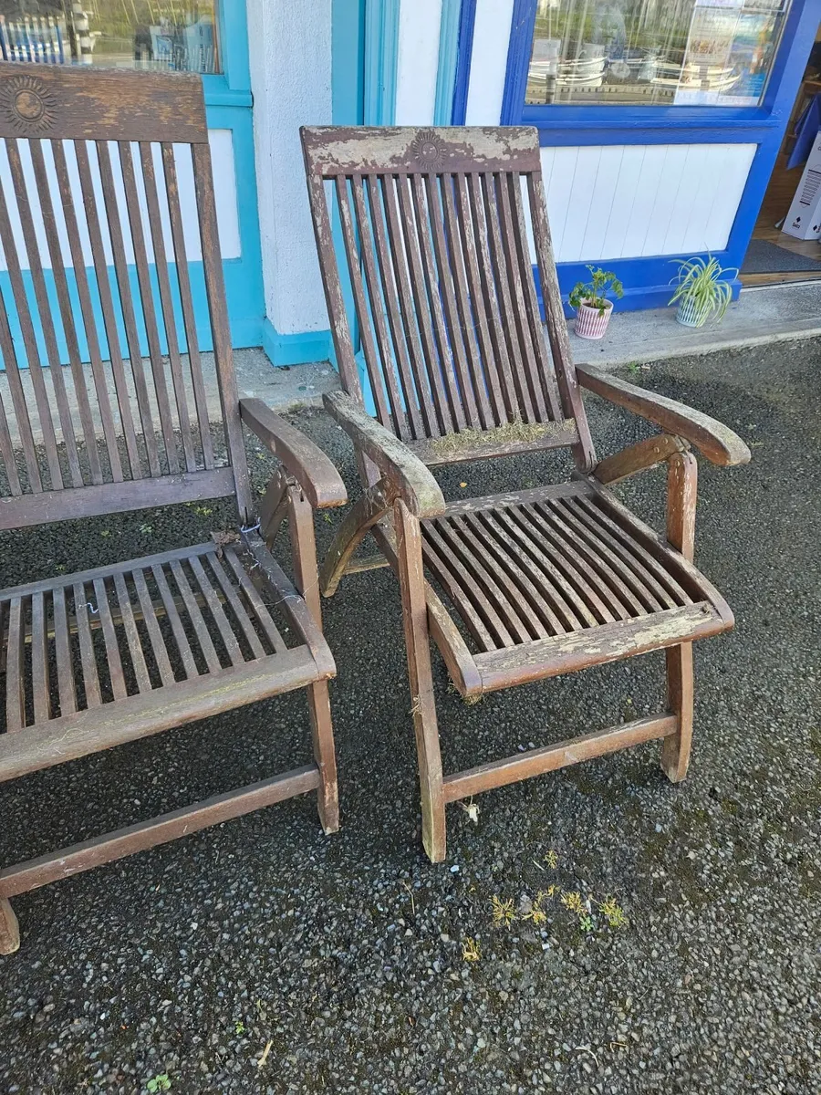 Rustic Garden Chairs - Image 3