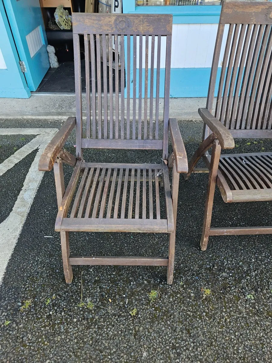 Rustic Garden Chairs - Image 4