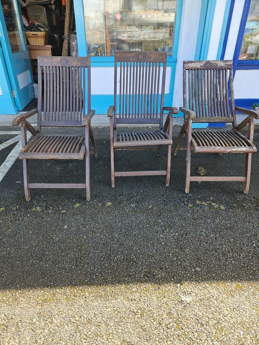 Rustic Garden Chairs - Image 1