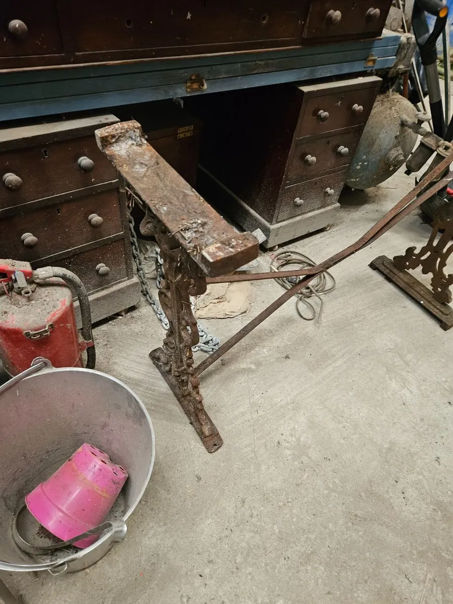 Vintage Cast Iron Table Base - Image 4