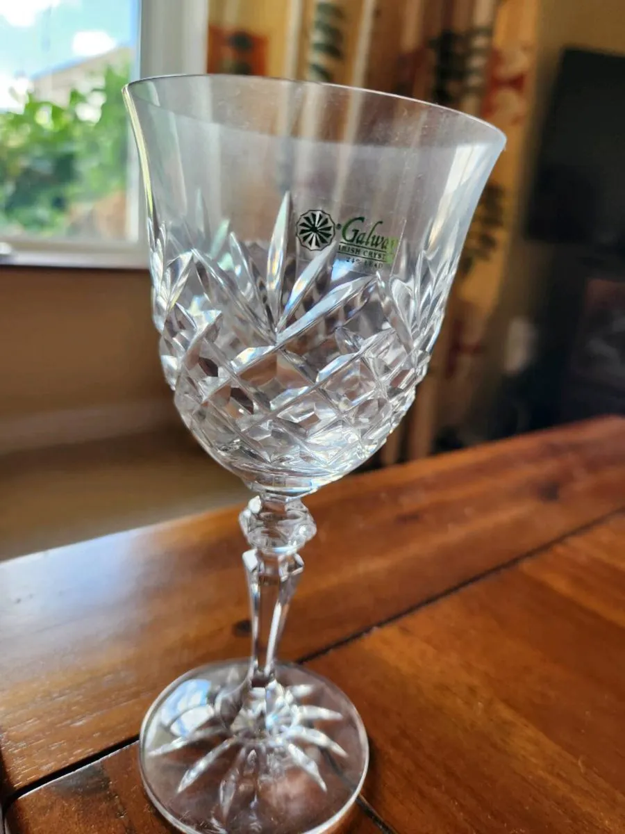 Crystal wine glasses