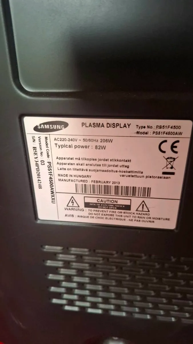 51" Samsung TV - Image 4