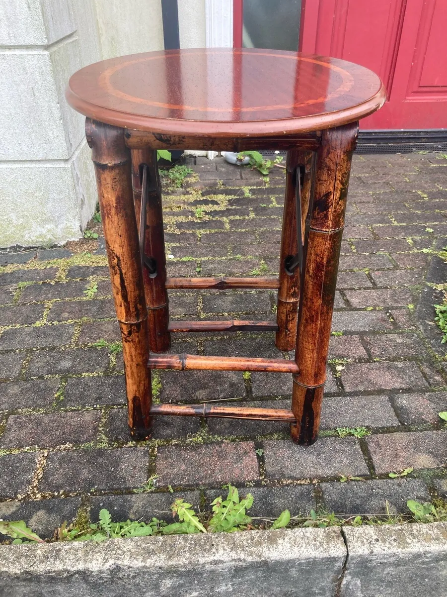 Vintage bamboo table - Image 1