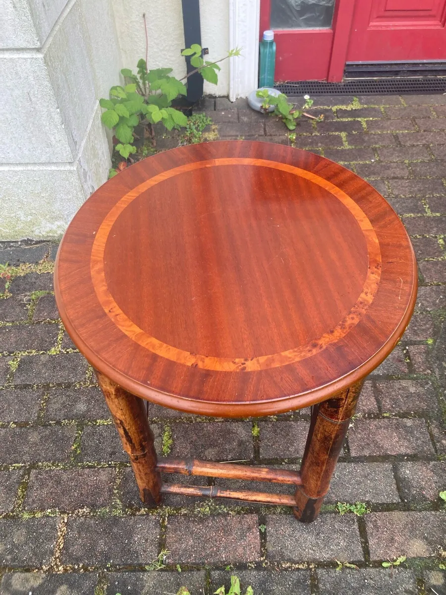 Vintage bamboo table - Image 2