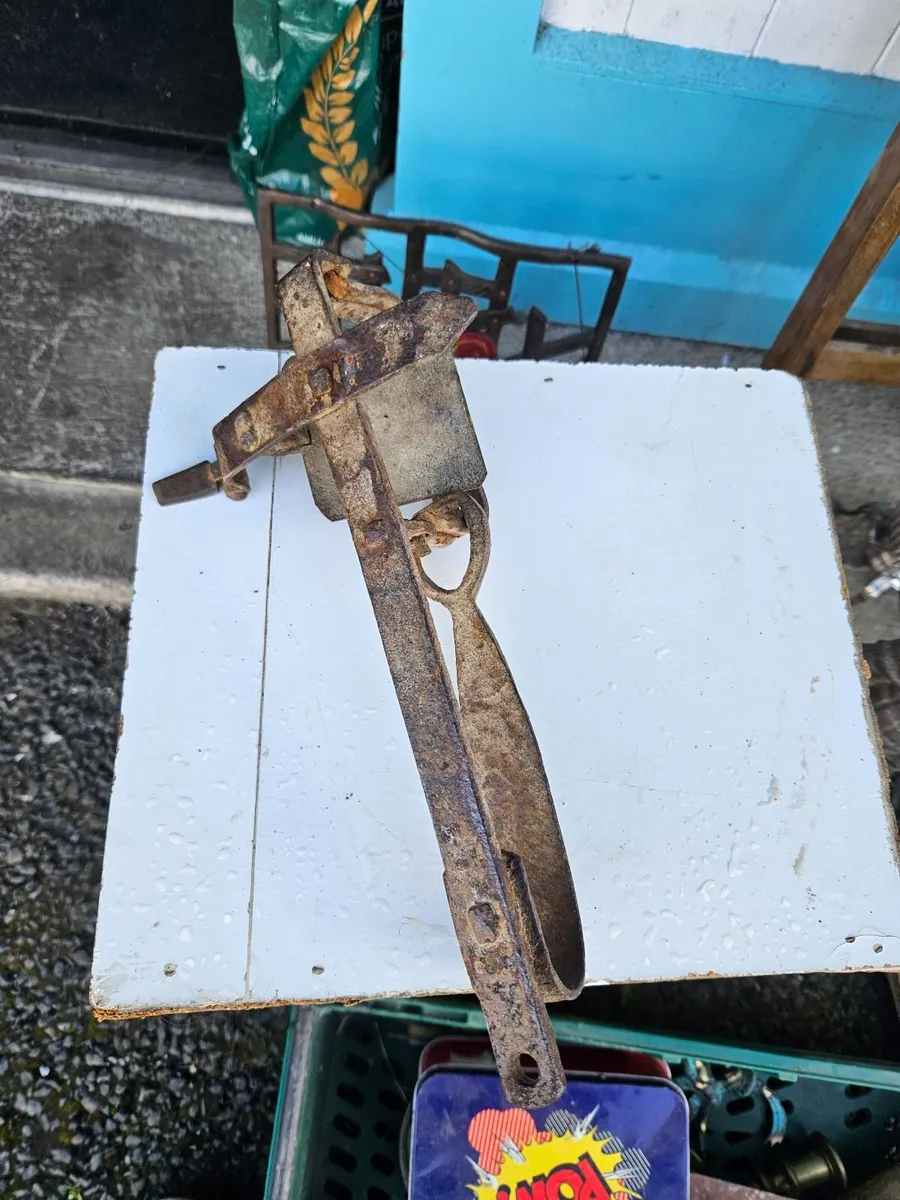 Vintage Cast Iron Trap - Image 3
