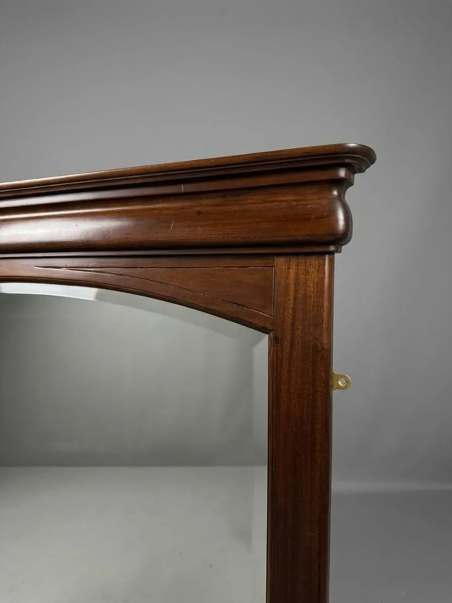20th Century Mahogany Overmantle Mirror - Image 2