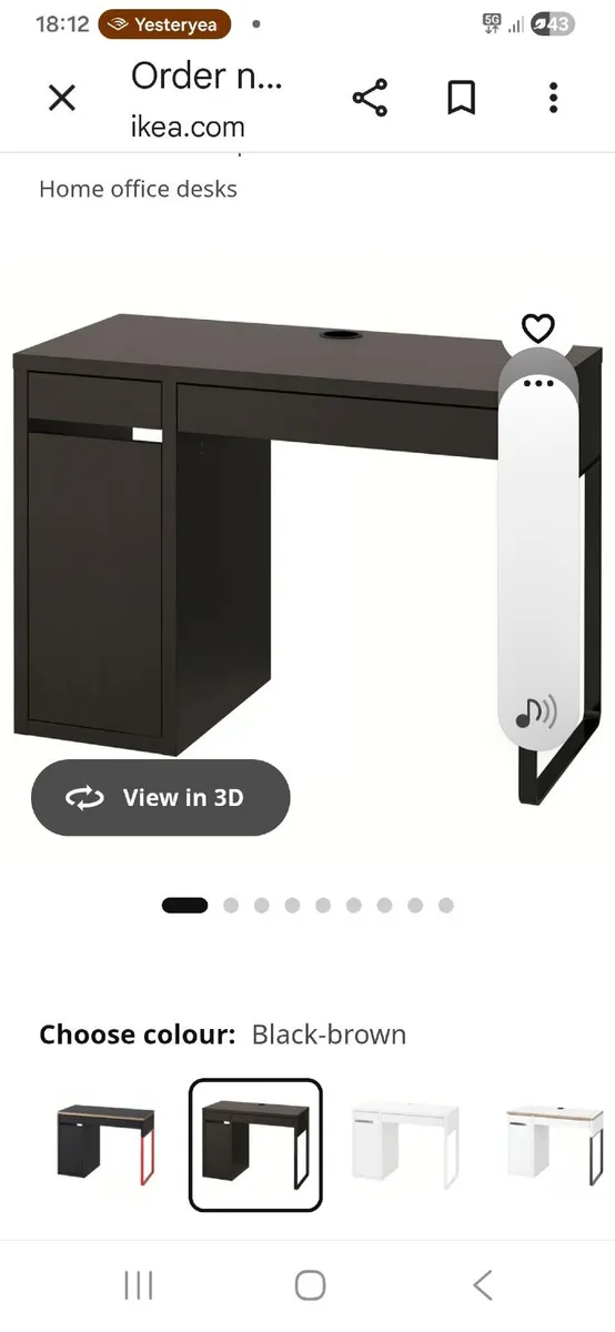 Ikea desk Micke - Image 2