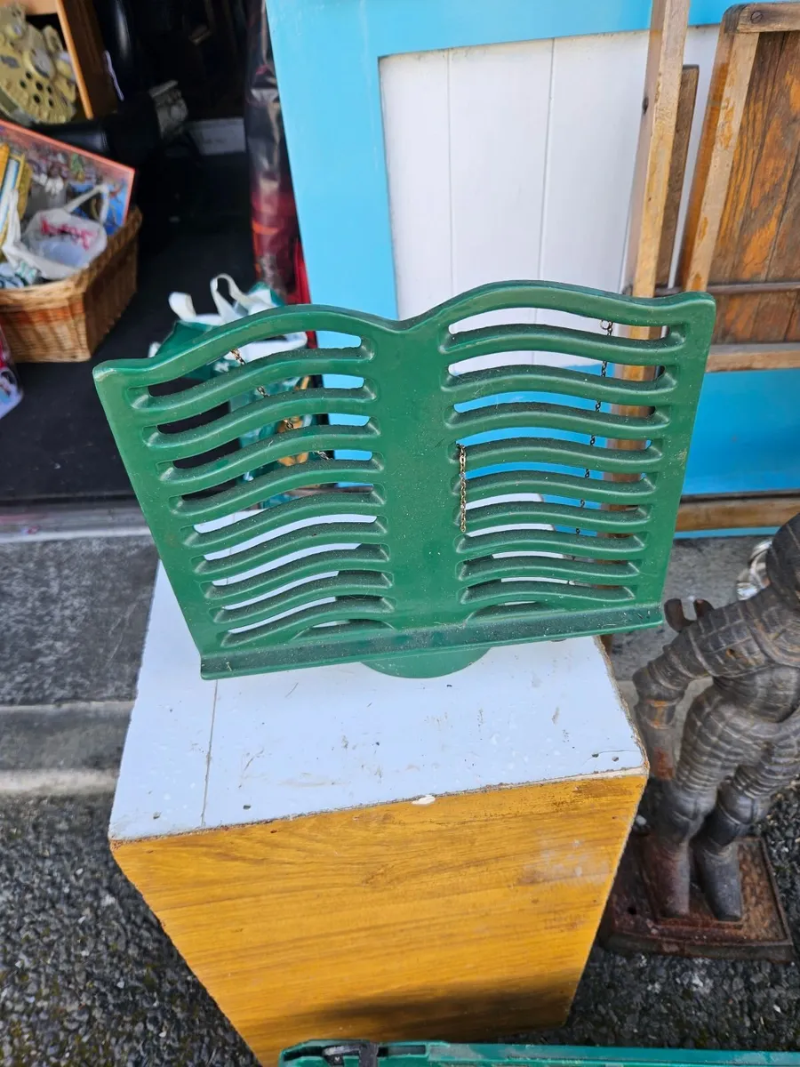 Vintage Cast Iron Book Stand - Image 1