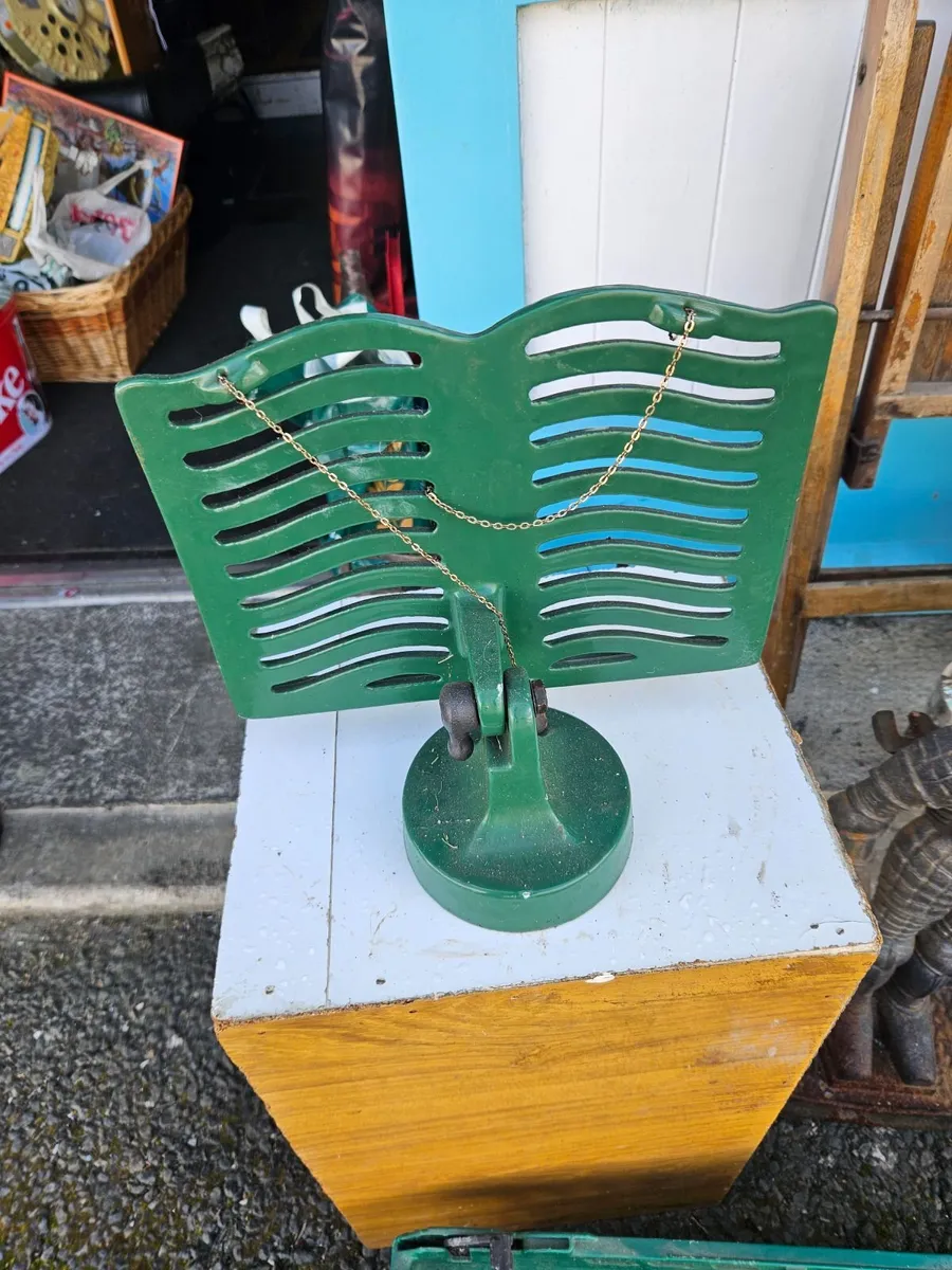 Vintage Cast Iron Book Stand - Image 2