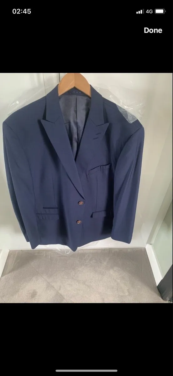 Men’s Navy 2 Piece Suit - Image 1