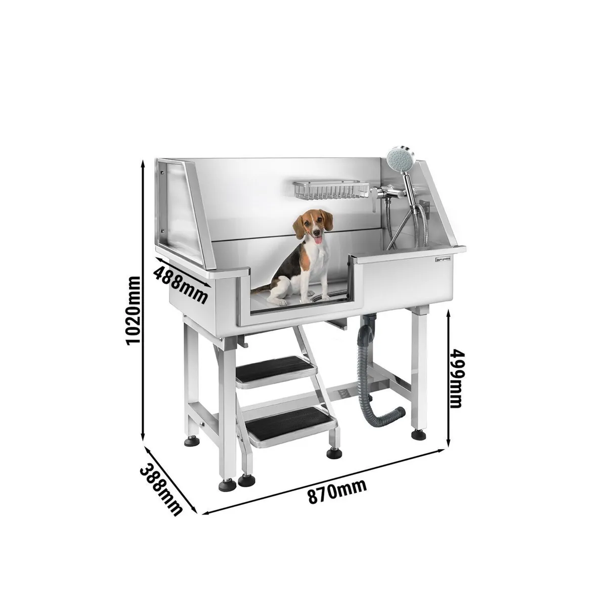 Professional Stainless Steel Pet Grooming Bath - Image 4