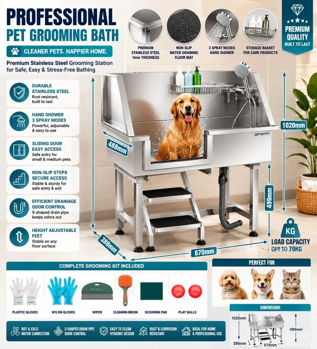 Professional Grooming Bath Station - Image 3