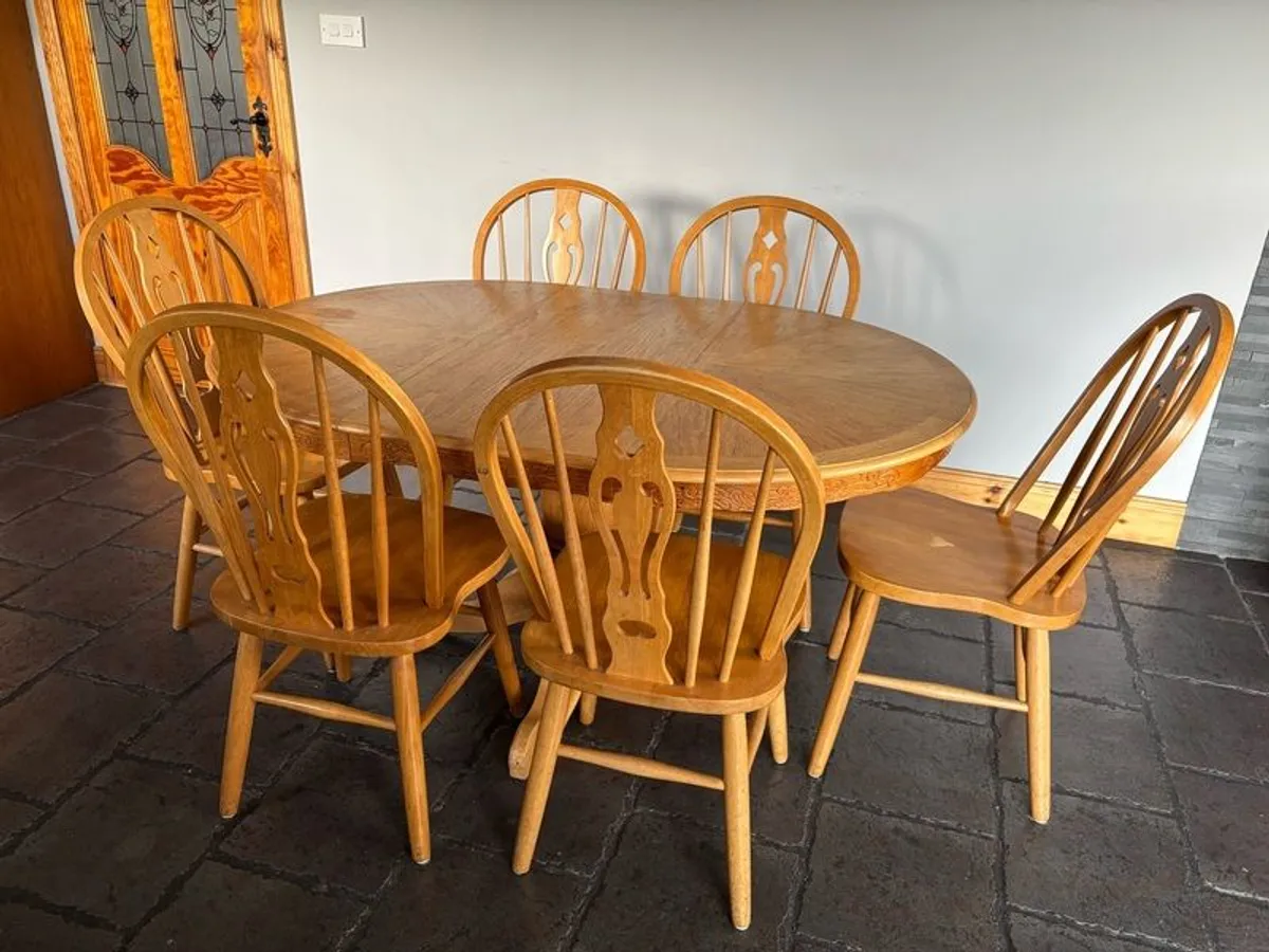 Dining Table & 6 Chairs - Image 1