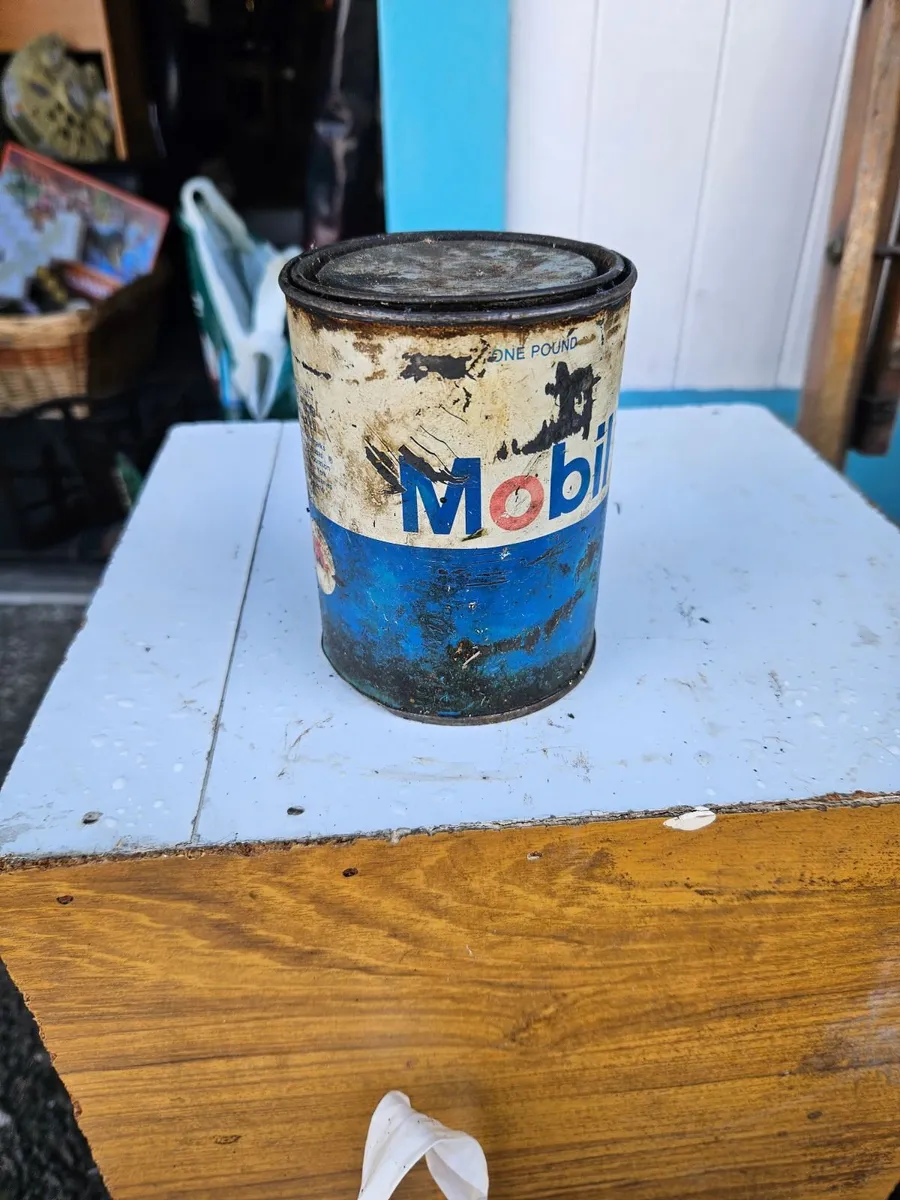 Vintage Mobil Oil Tin - Image 4