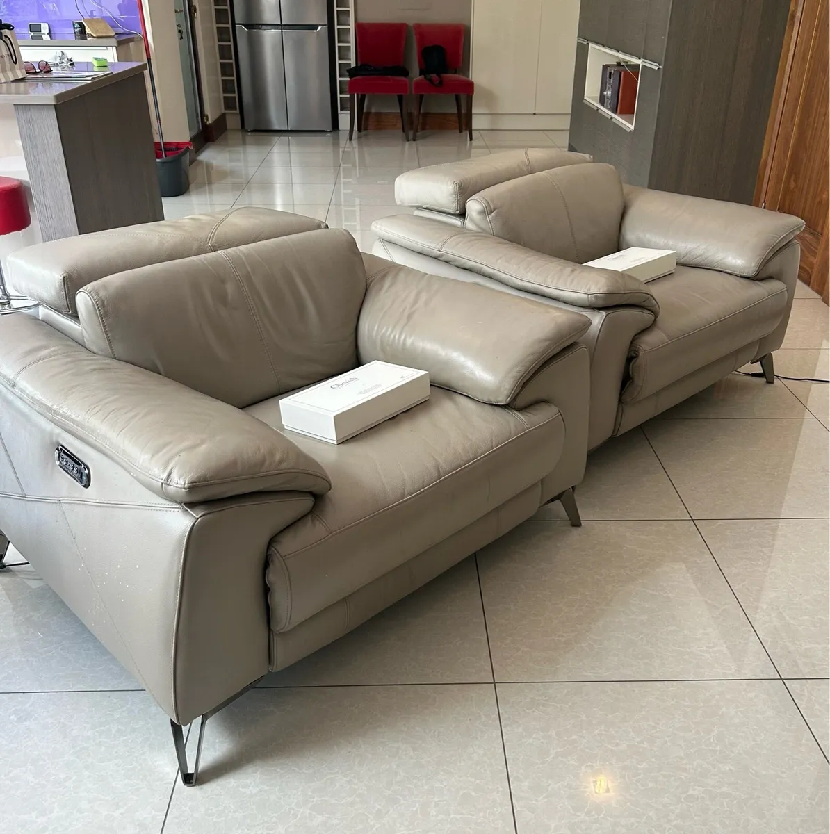 Leather Electric Reliners - Image 1