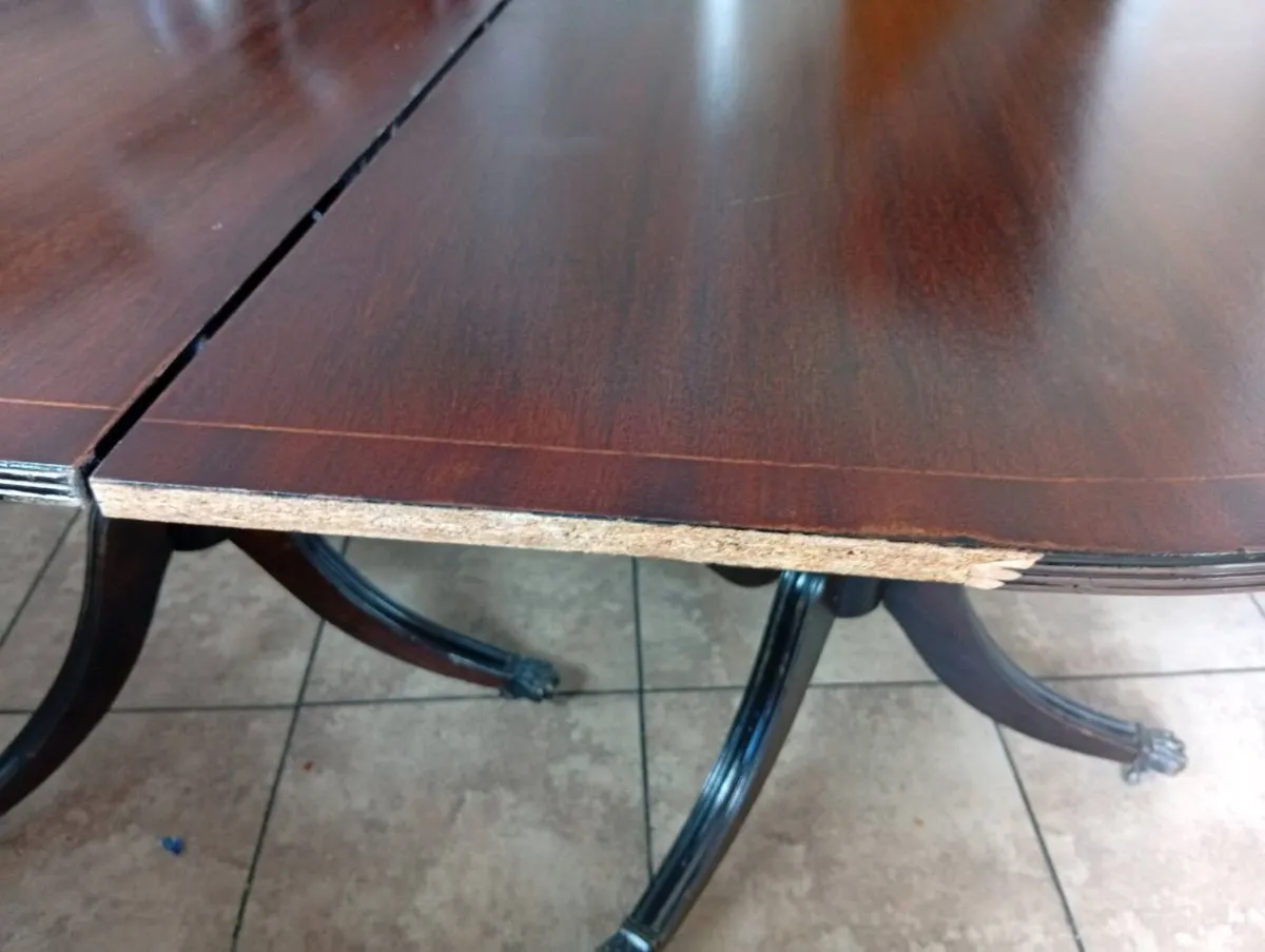 Free Antique Mahogany Table and chairs - Image 3