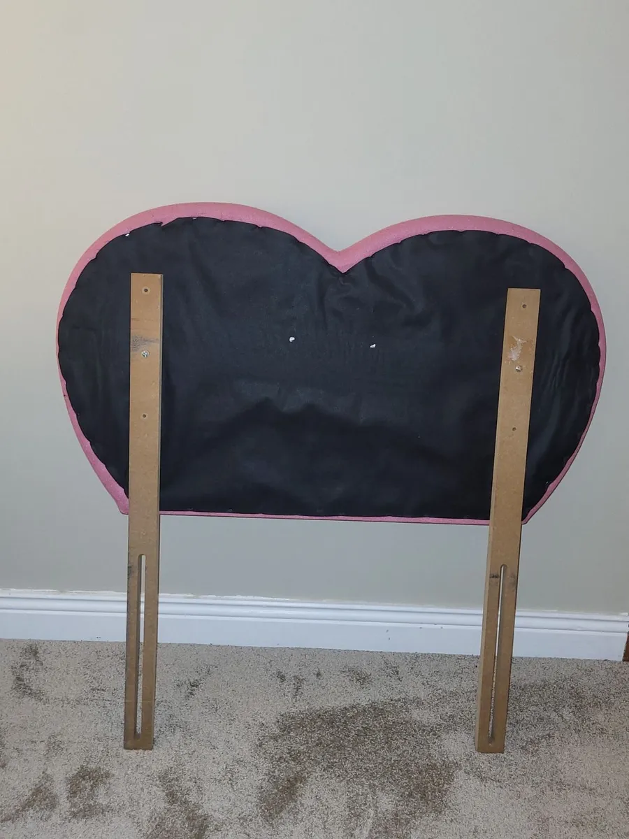 Single Pink Fabric Headboard - Image 3