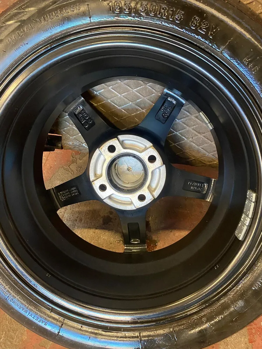 4 X 108mm Black Alloy Wheels - Image 2