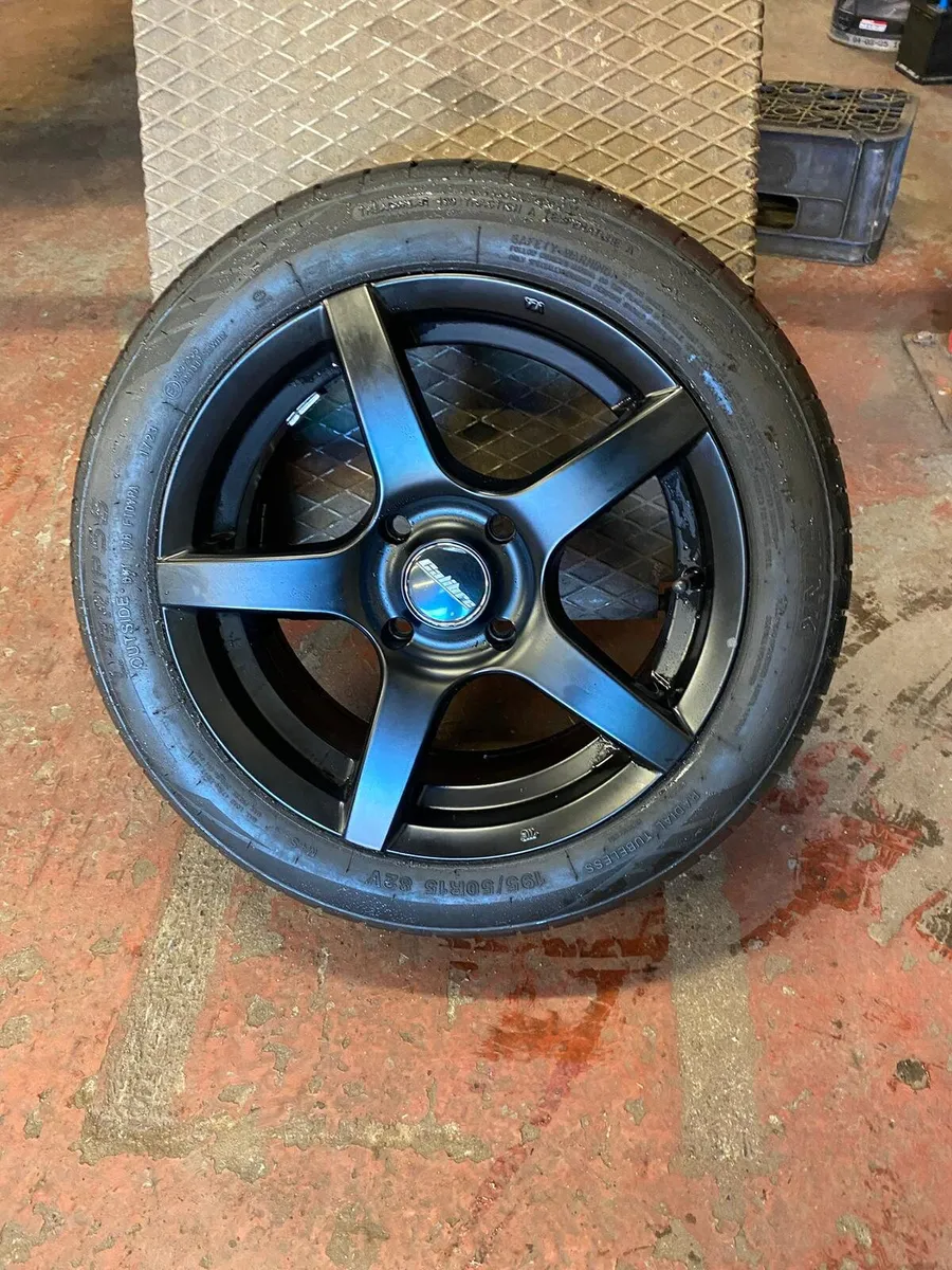 4 X 108mm Black Alloy Wheels - Image 1
