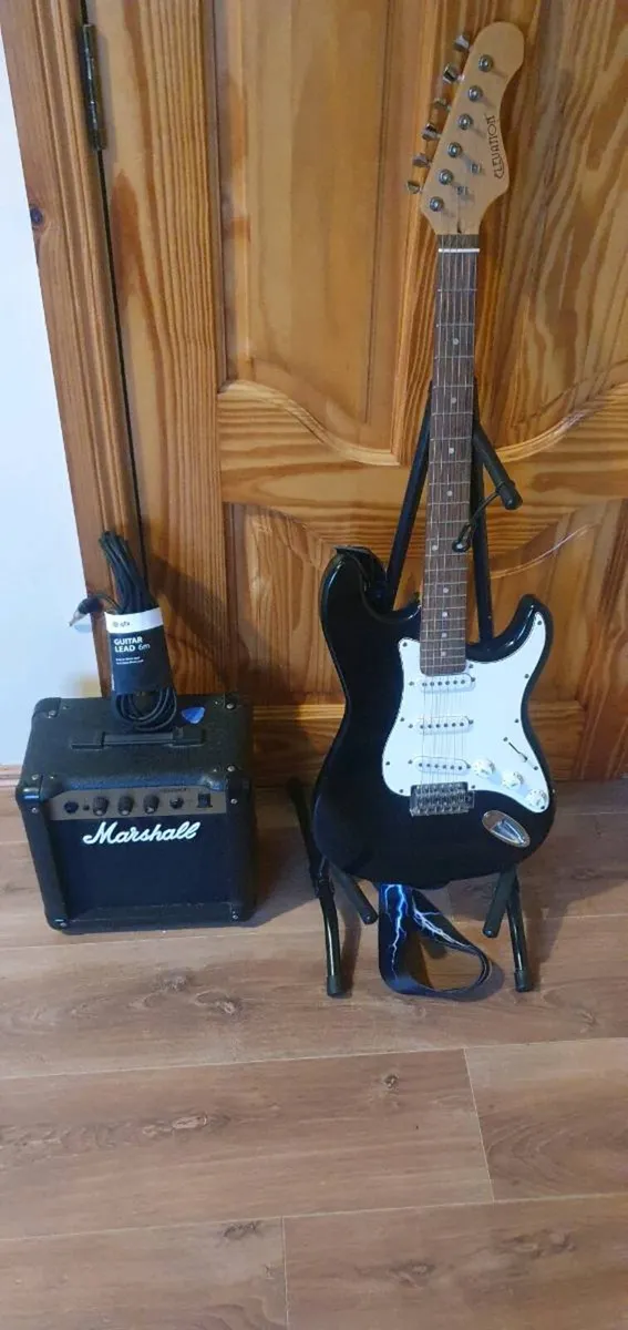 Elevation Guitar and Marshall Amp - Image 1