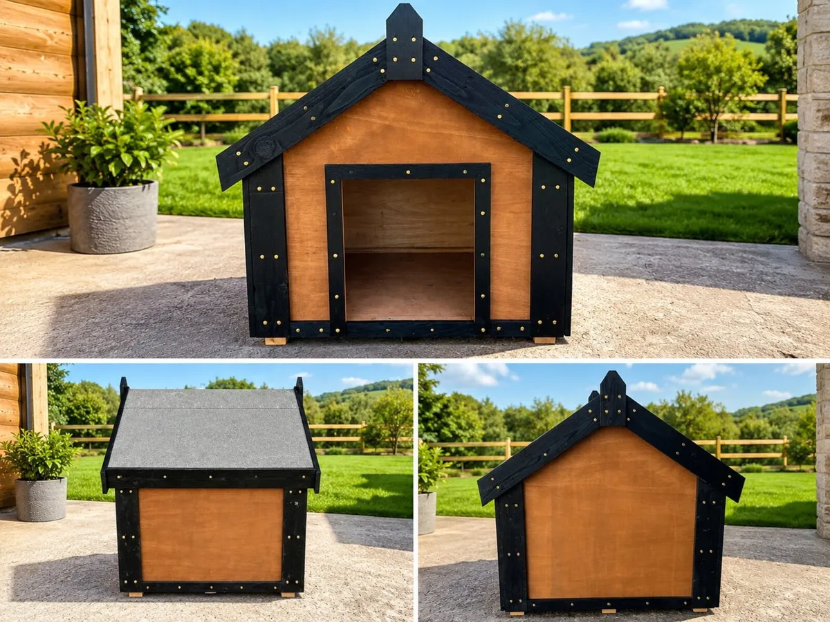 Wooden Dog House Small,Medium & Large Sizes - Image 2