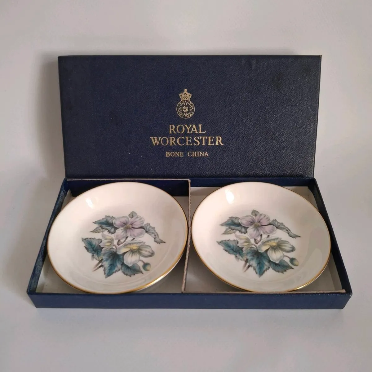 Royal Worcester China Trinket Plates - Image 1