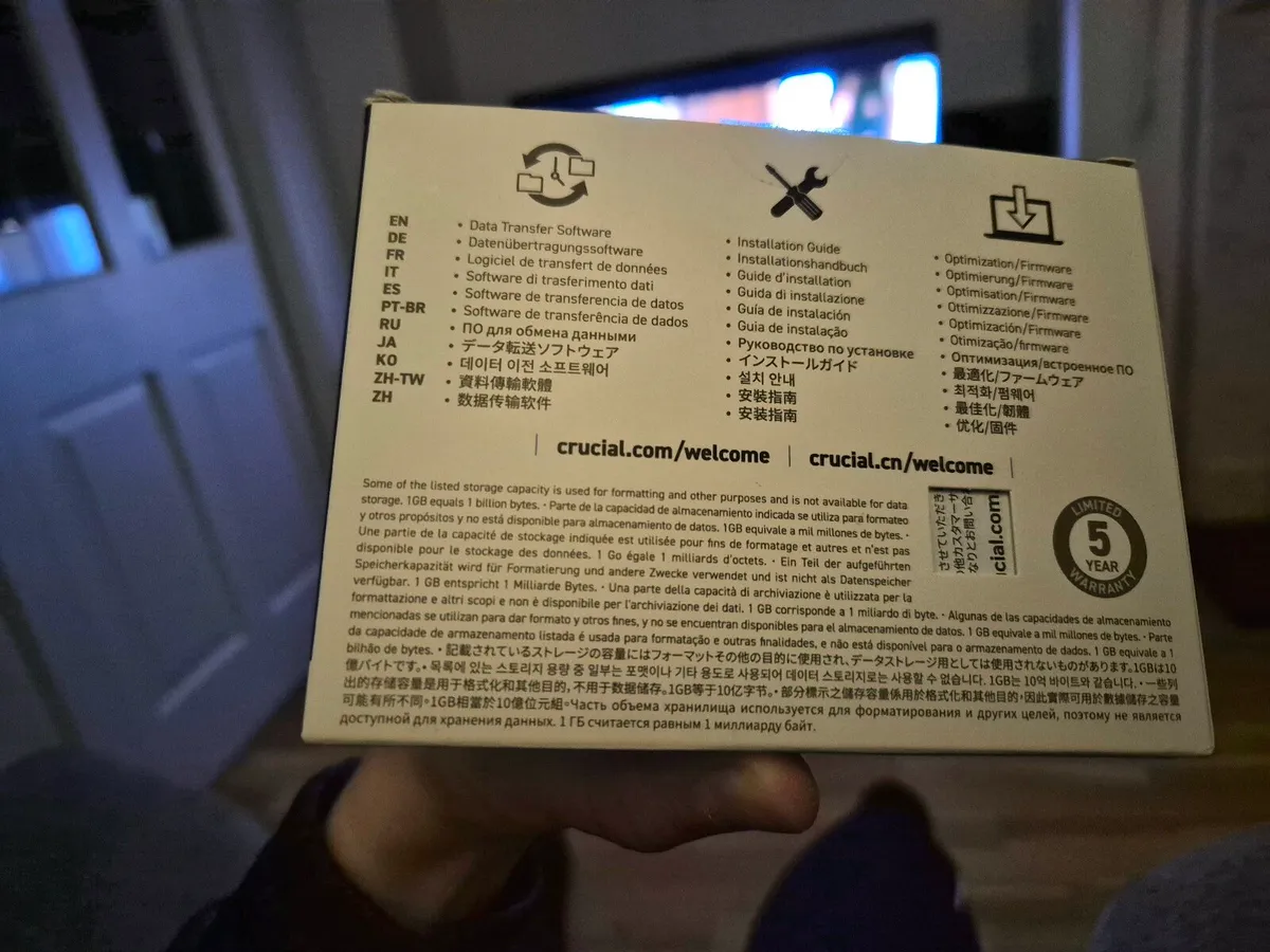 Crucial P3 Plus 4TB SSD, new - Image 3