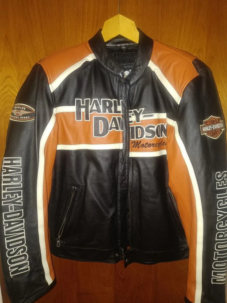 Original Harley-Davidson men's leather jacket XL - Image 1