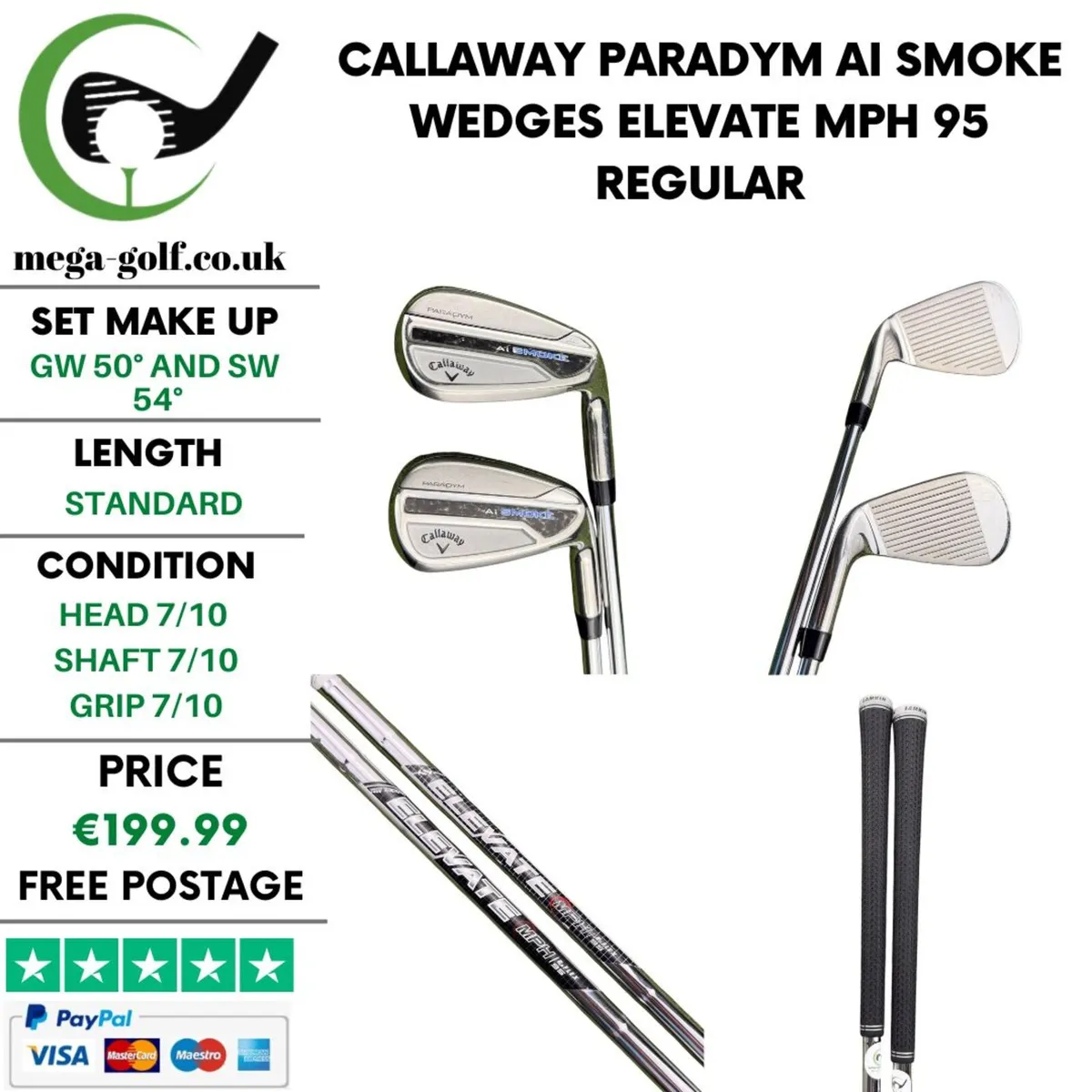 Callaway Paradym Ai Smoke Wedges Gw 50° & Sw 54° - Image 1