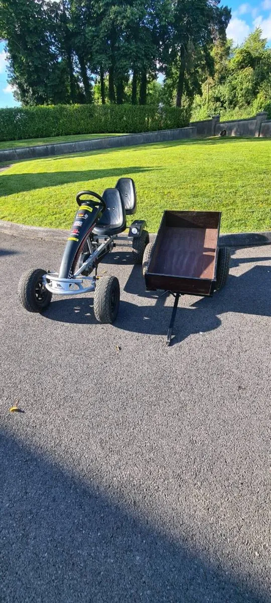 Dino go cart & tipping trailer - Image 1