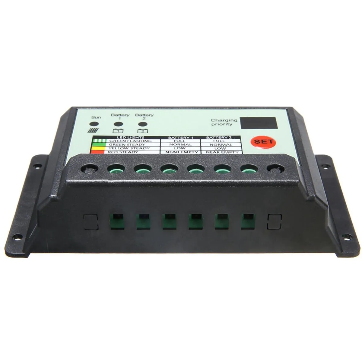 12V/24V 20A Dual Battery Solar Charge Controller - Image 3