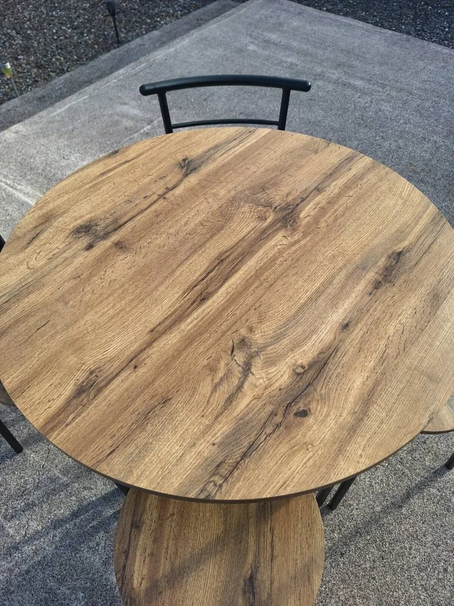 Round Dining Table & Chairs - Image 3