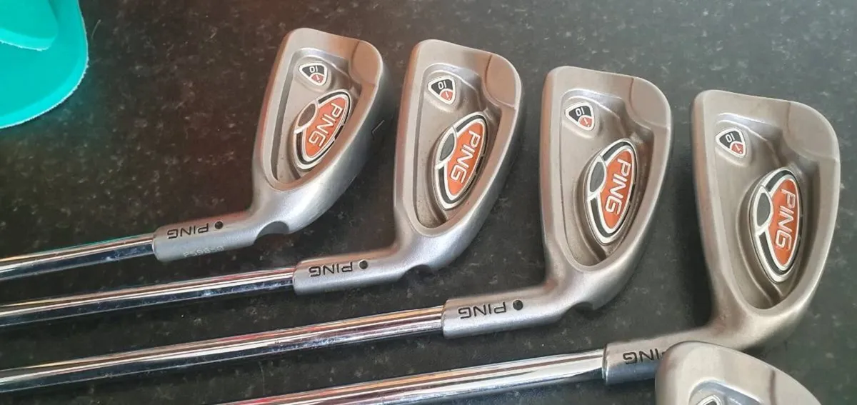 PRACTICALLY NEW PING I10 IRONS 4 TO PW - Image 1