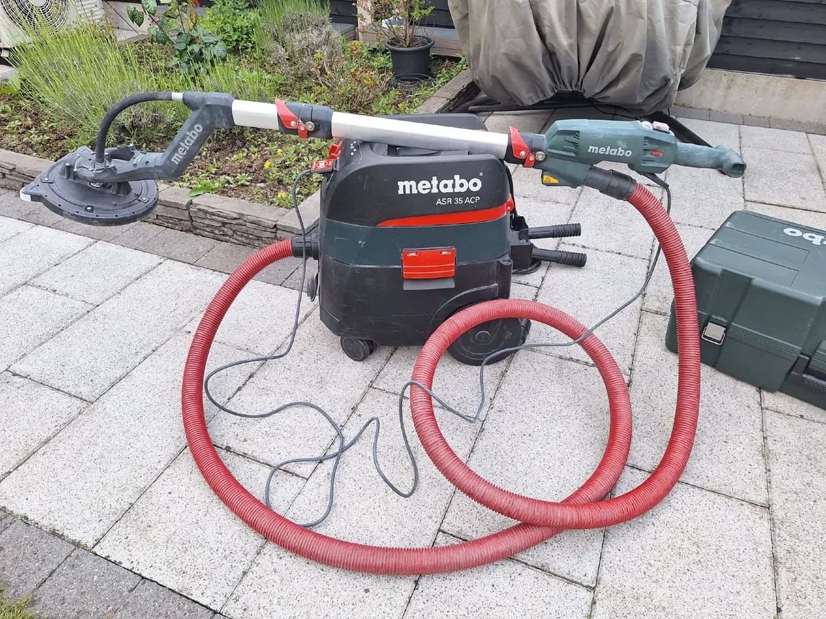 Metabo plaster sander + M class vacuum cleaner - Image 1