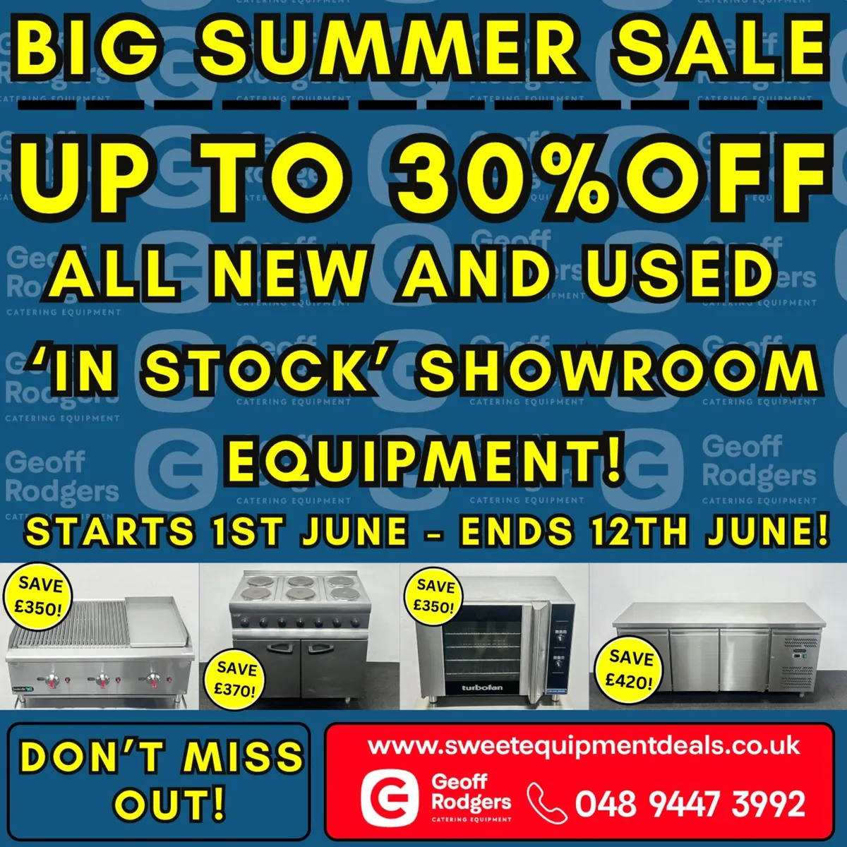 Summer SALE, up to 30% off Catering Equipment - Image 1