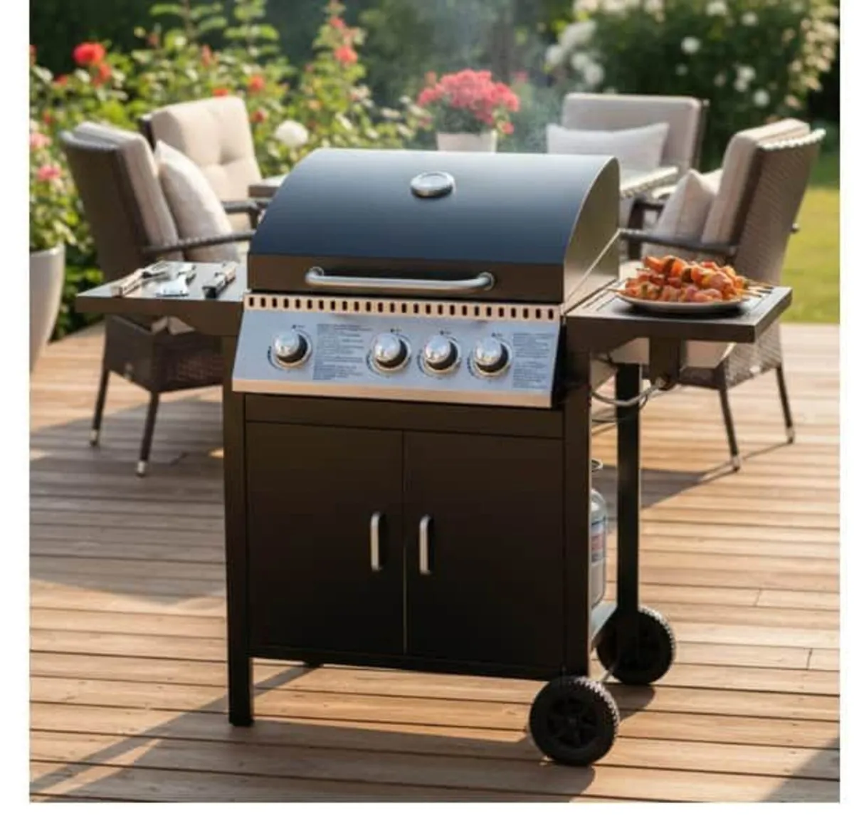 Dakar Black 3+1 Gas BBQ Station - Image 4