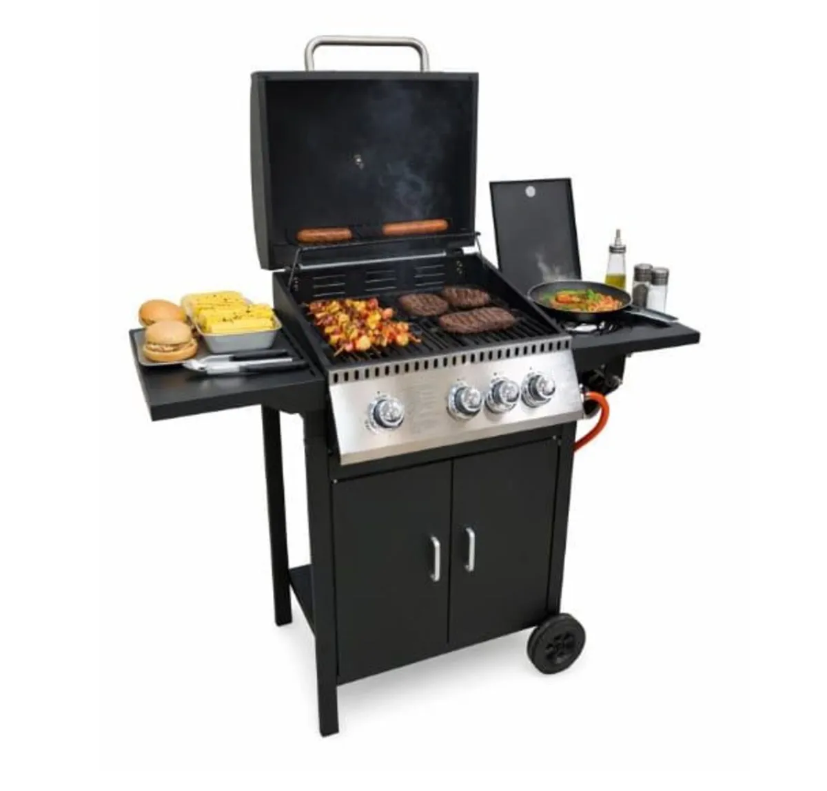 Dakar Black 3+1 Gas BBQ Station - Image 1