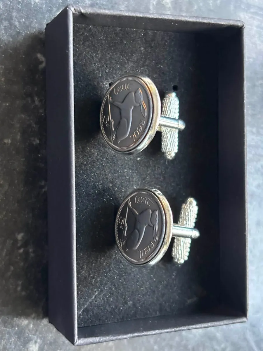 Handmade Irish Coin Cufflinks - Image 4