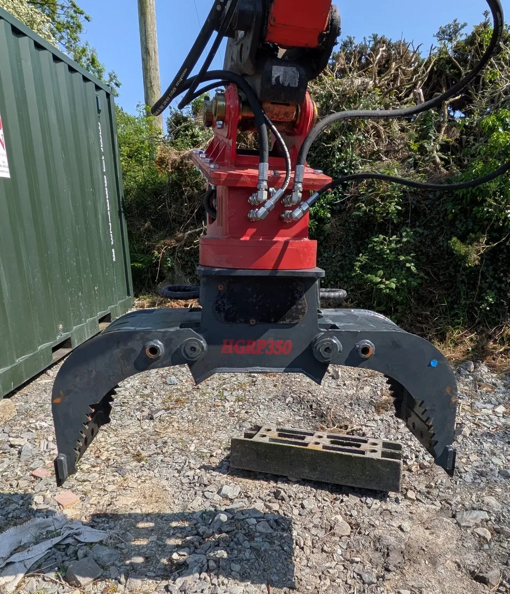 360° rotating selector grab scrap rock mini digger - Image 1