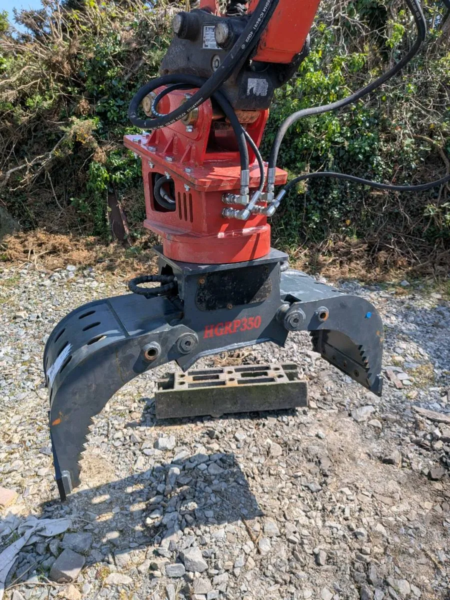 360° rotating selector grab scrap rock mini digger - Image 2