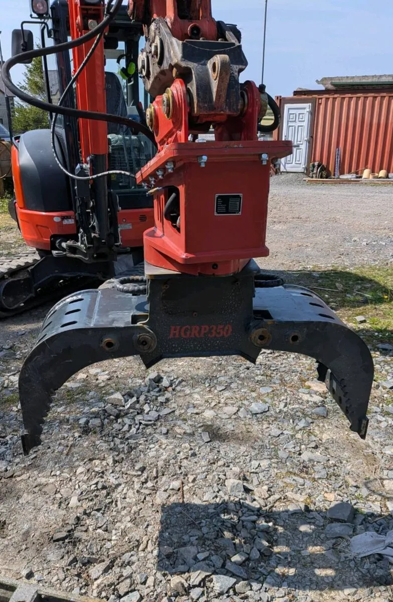360° rotating selector grab scrap rock mini digger - Image 3