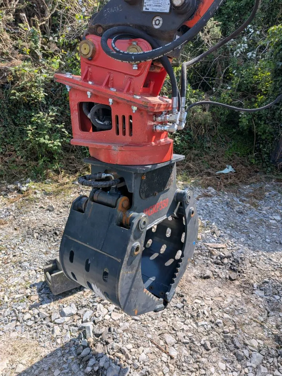 360° rotating selector grab scrap rock mini digger - Image 4