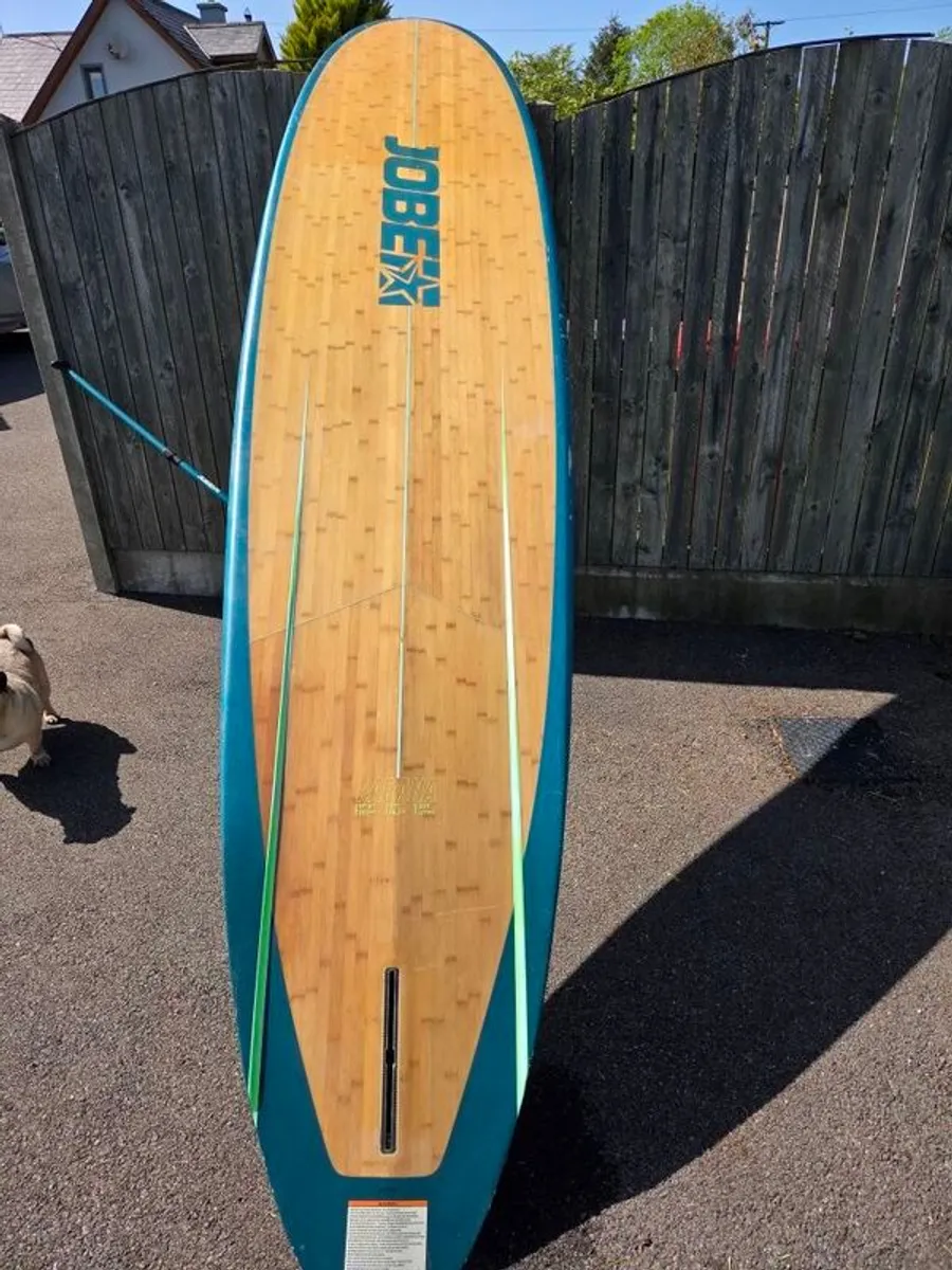 Jobe Parana Bamboo 11'6 Hard SUP Paddle Board with Paddle & Leash - Image 2